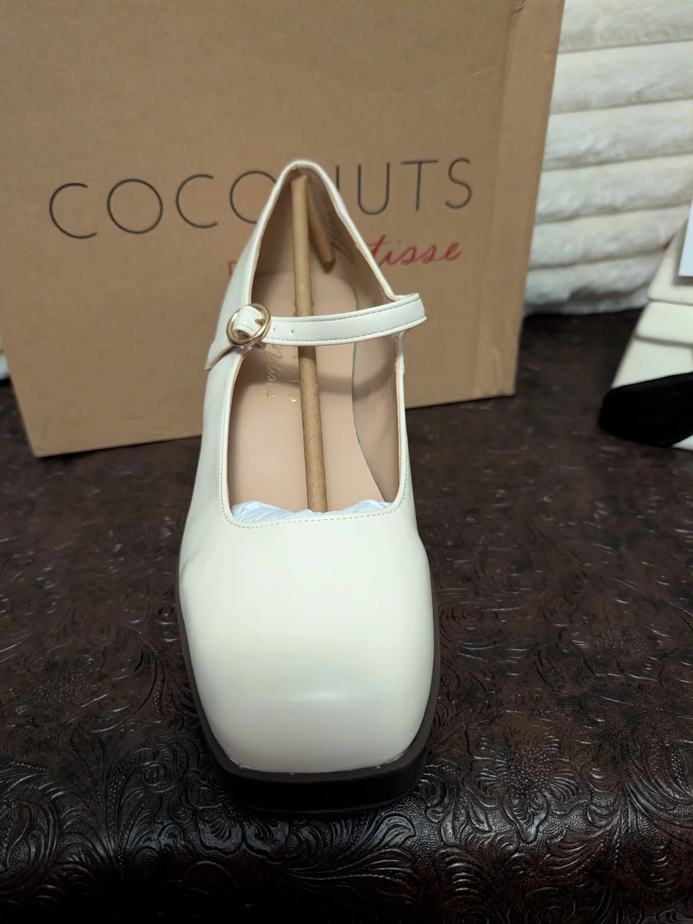 Coconuts by Matisse Women’s Cream Mary Jane Platform Heels